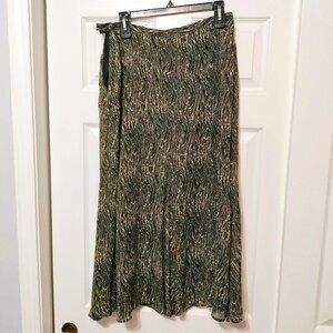 Vintage Jones New York 90s Y2K 100% Silk Maxi Skirt Size 6